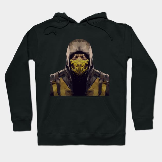 Scorpion in Lowpoly Style Hoodie by mylistart